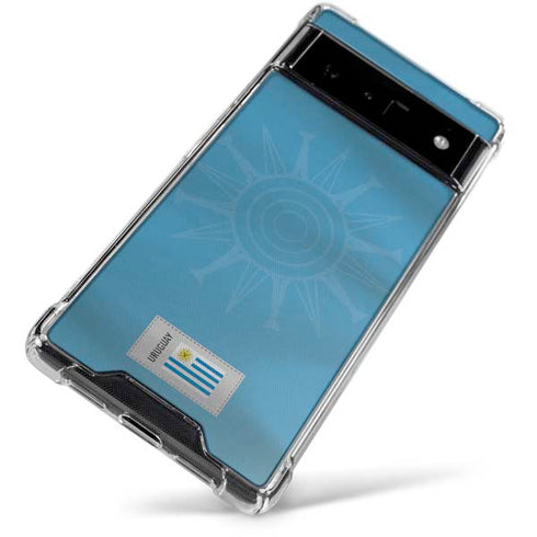 Uruguay Soccer Flag Google Pixel 6 Clear Case